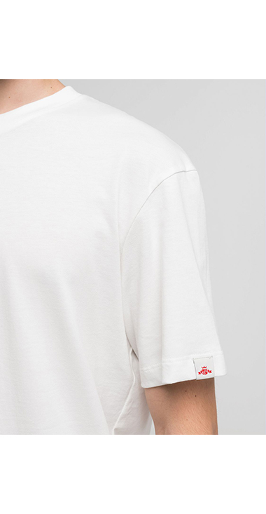 リラックスフィット オープンエンドコットンプリントTシャツ 詳細画像